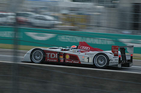 Audi 1 på vej imod sejren i Le Mans 2007.
(Foto: Motorsporten.dk)